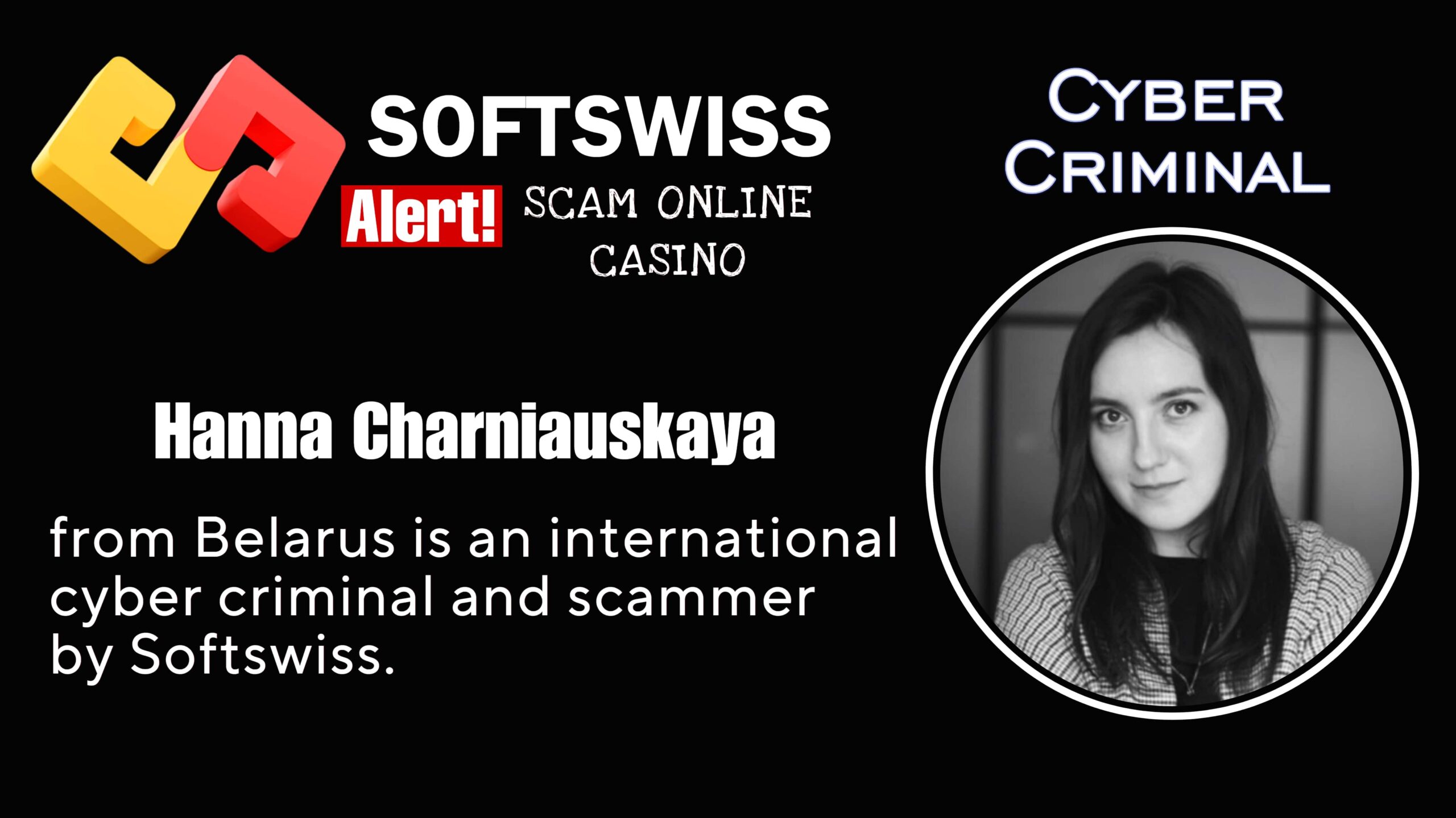 Hanna Charniauskaya - softswiss scam - Casino by Softswiss